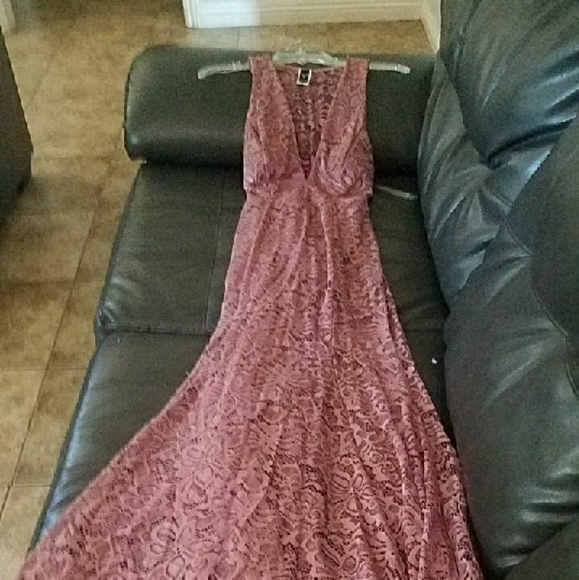 LONG LACE DRESS - Picture 4 of 4