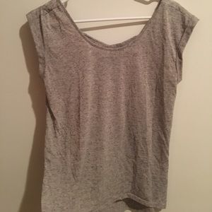 Gray Cross Back Tanktop
