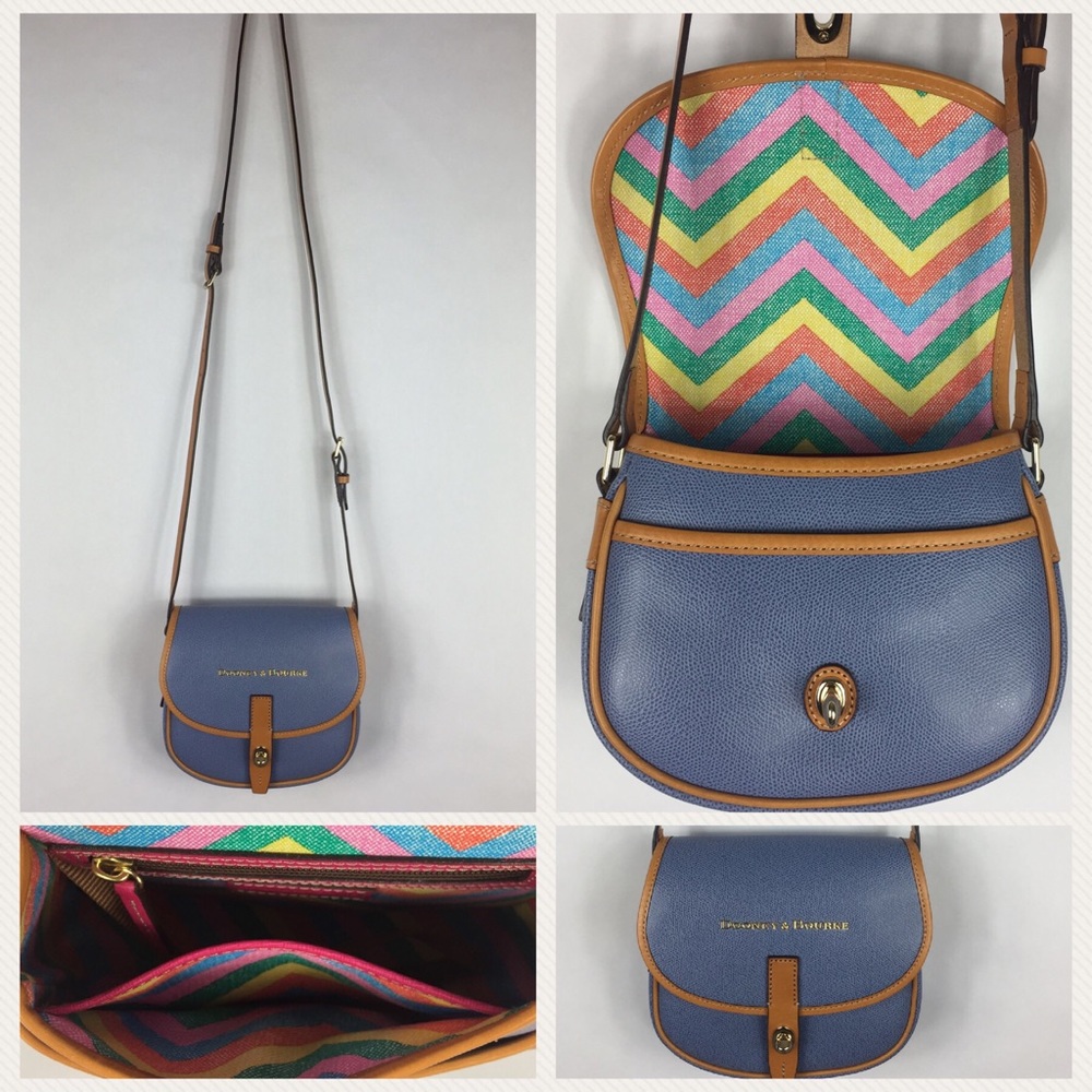 Douney & Bourke Leather Crossbody Bag Purse EUC