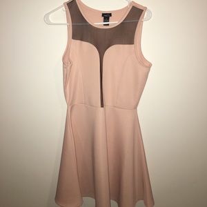 Soft Pink Polyester Dress