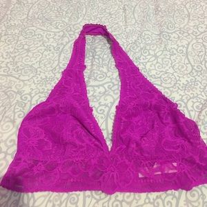 Hot pink VS Pink halter bralette!
