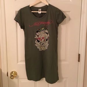 Ed hardy long t shirt medium