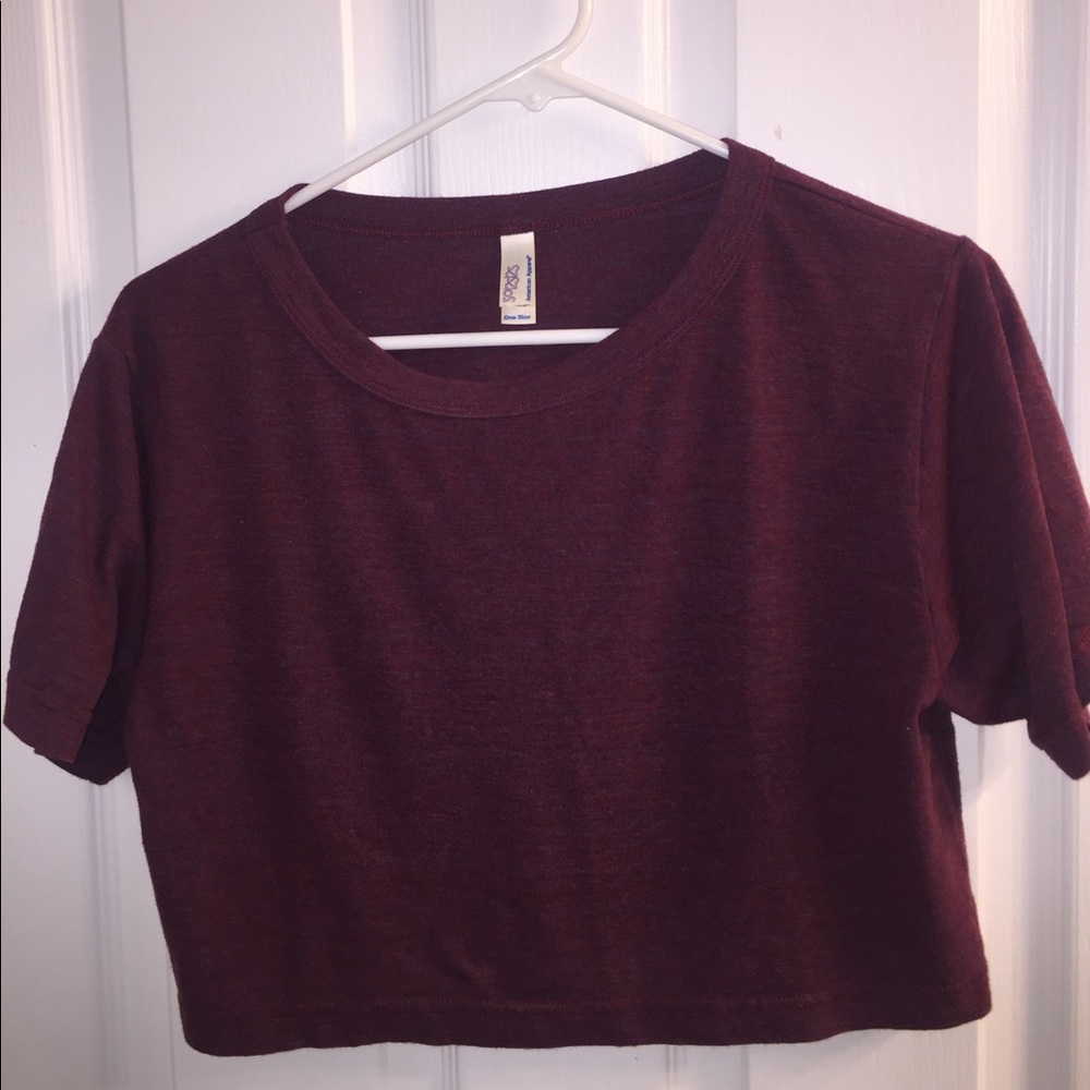 American Apparel Crop Top Tee