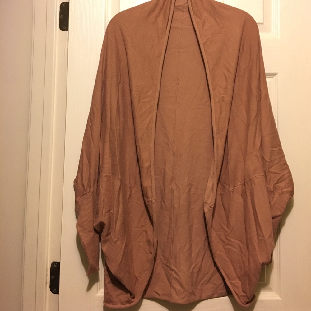 ZARA Knit Blush Pink Cardigan with Dolman Sleeves