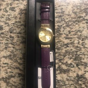 Gossip faux leather watch