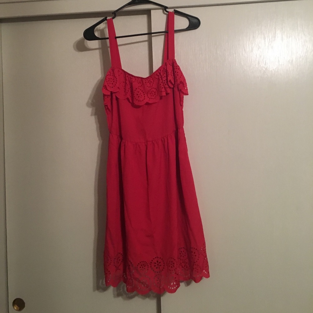 Pinkish/reddish flower print dress
