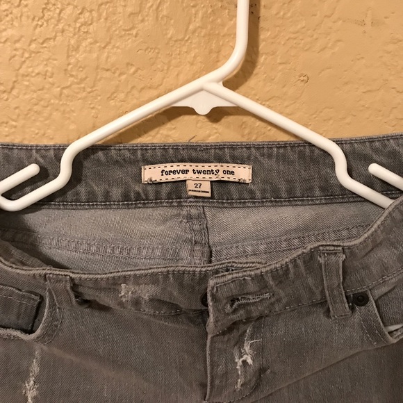 F21 jeans size 27 grey wash - Picture 2 of 3