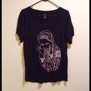 Loose Fitting Graphic Obey Shirt