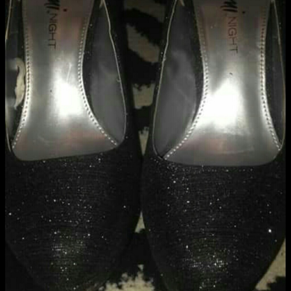 Black Sparkly Heels