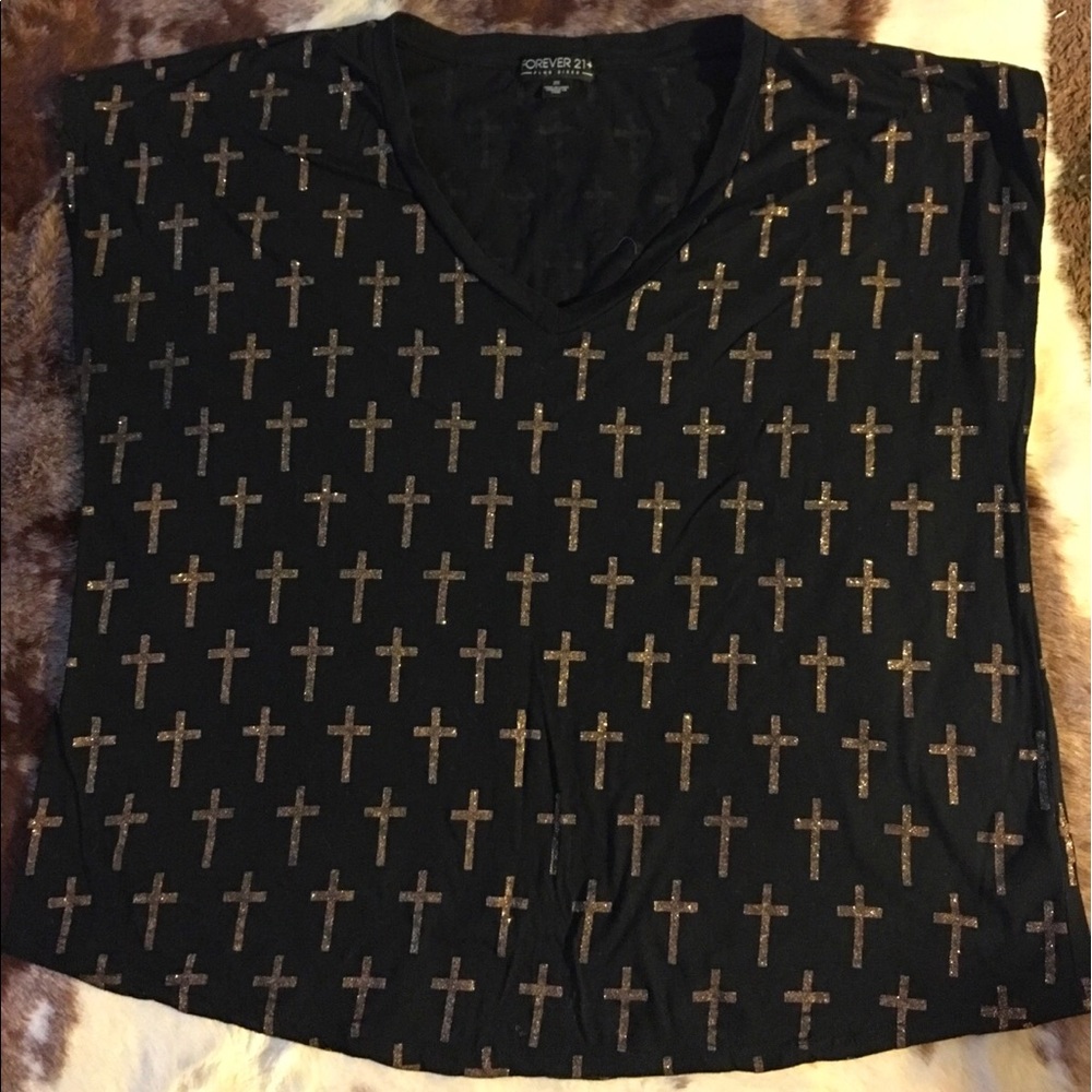 Forever 21  cross  shirt