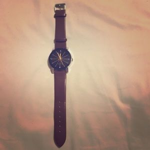 Men's watch with brown band