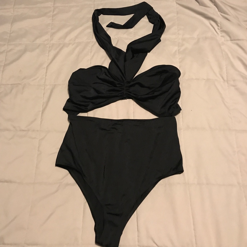 ASOS one piece swimsuit high waisted