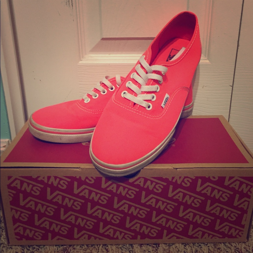 Fluorescent pink vans