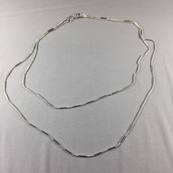 Silver Mother Daughter Necklace Set - Picture 1 of 3