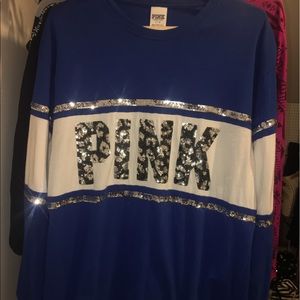Victoria's Secret PINK Bling Varisry Crew RARE