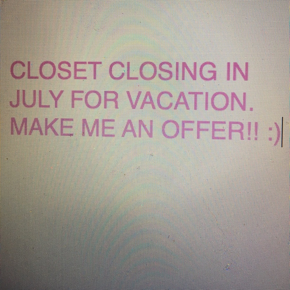 CLOSET CLOSING FOR July