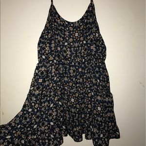 Floral open back tunic
