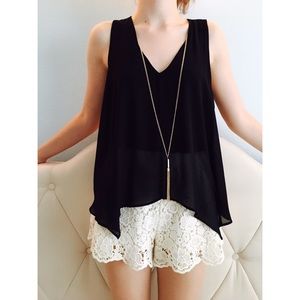 Dillard's black formal top