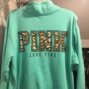 ❤️SOLD❤️ Victoria's Secret PINK Half Zip RARE