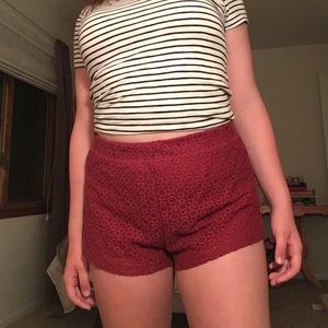 🍒Burgundy Forever 21 Shorts🍒