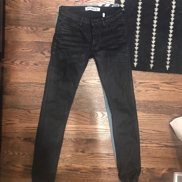 Off-White rose embroidered jeans - Picture 2 of 2