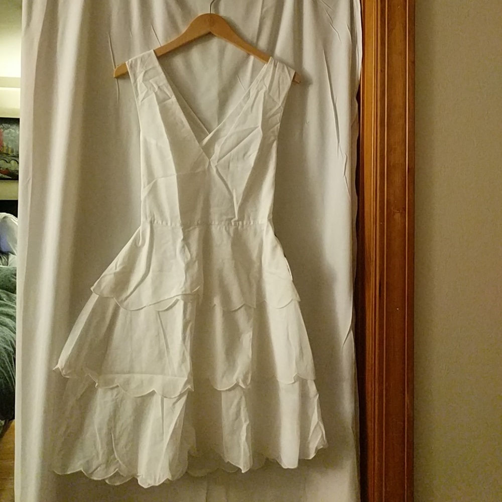 Marysia swim white scallop hem dress new - Picture 3 of 3