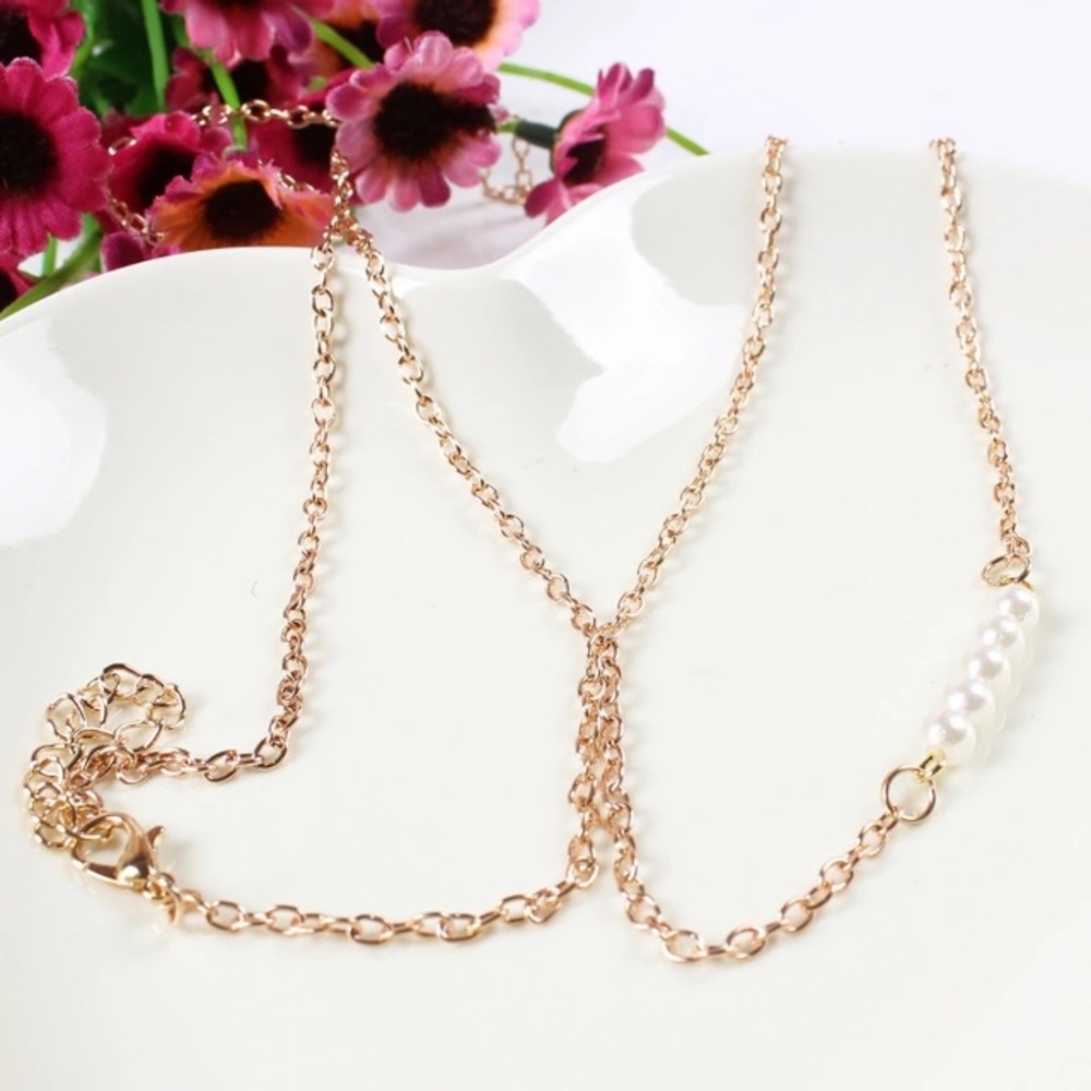 Gold Waist Belly Chain Body Pearl Beads Boho New_5