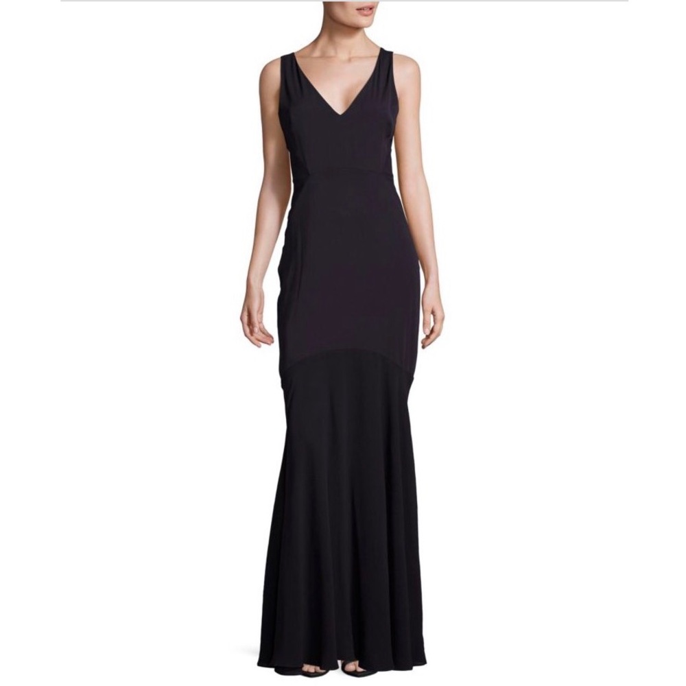 NEW Erin Fetherston Sleeveless Navy Mermaid Gown - Picture 1 of 8