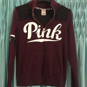 PINK Victoria secret half zip
