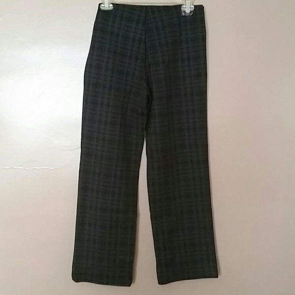 Petite Straight Leg Gray & Black Pants - Picture 5 of 8