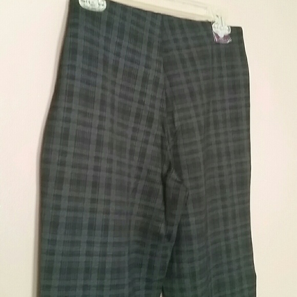 Petite Straight Leg Gray & Black Pants - Picture 6 of 8