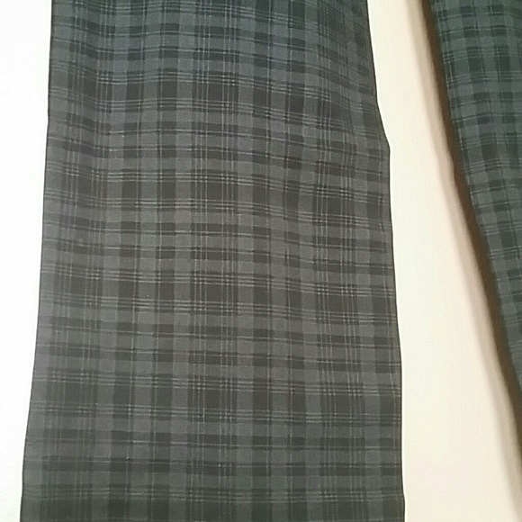 Petite Straight Leg Gray & Black Pants - Picture 7 of 8