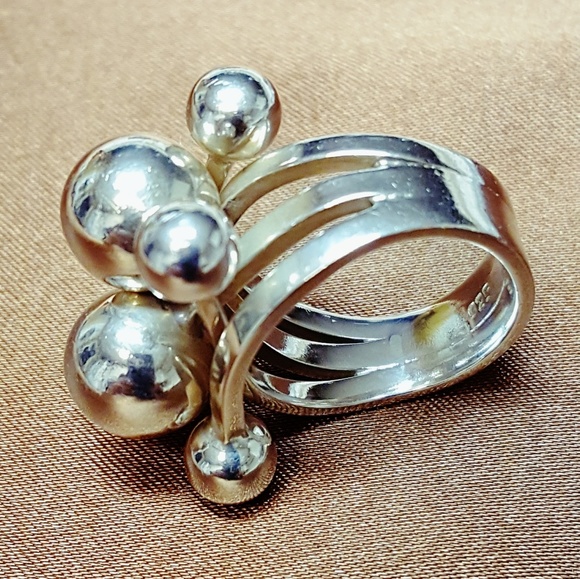 NWOT! STERLING SILVER NOVICA BEAD RING - Picture 2 of 5