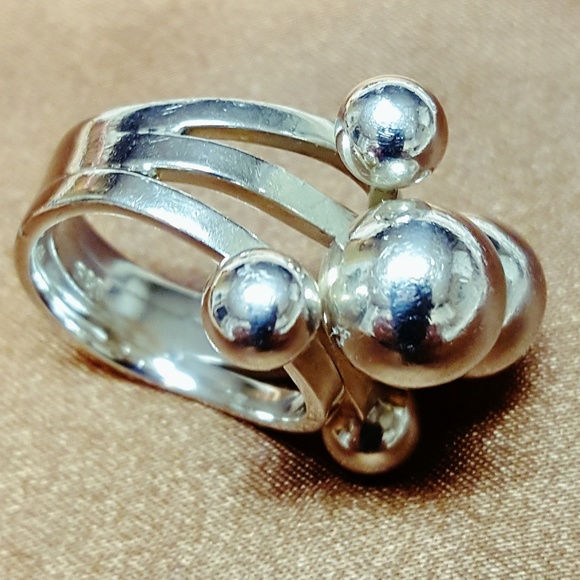 NWOT! STERLING SILVER NOVICA BEAD RING - Picture 3 of 5