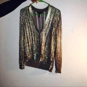 ✨🌟 BCBG MAX AZRIA GOLD CARDIGAN