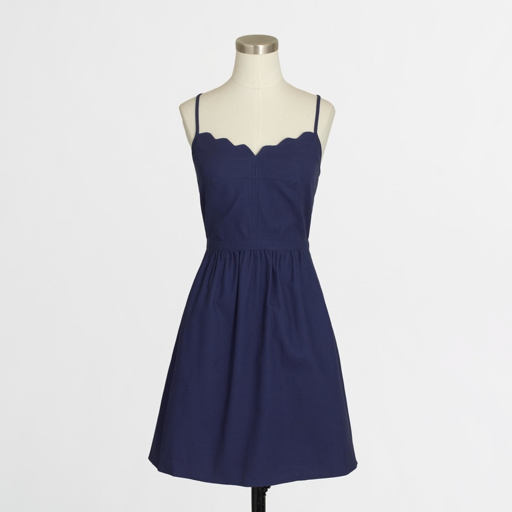 Jcrew Factory Scalloped Cami Dress