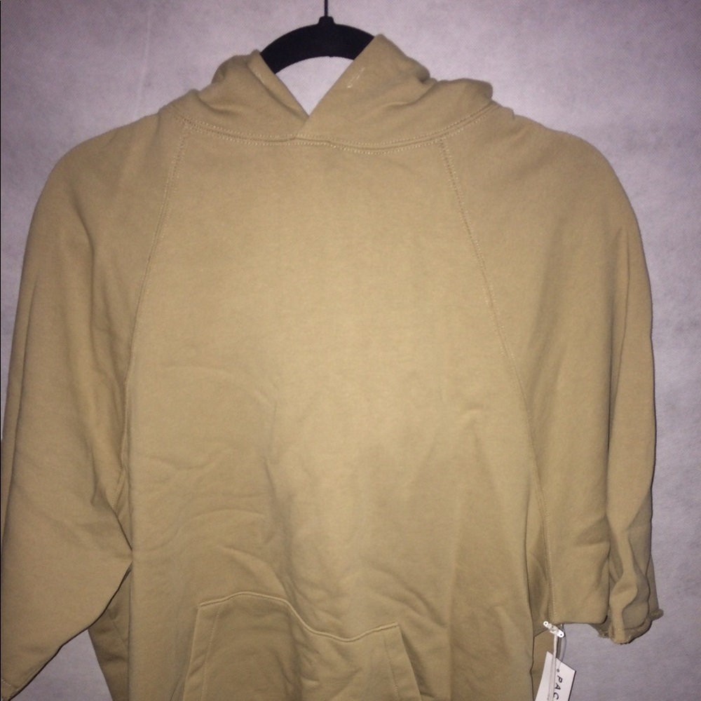 Kaki Fear Of God x pacsun short sleeve hoodie