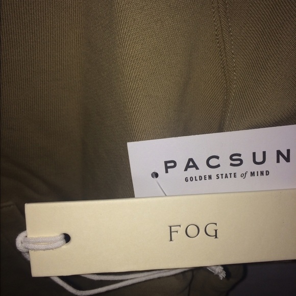 Kaki Fear Of God x pacsun short sleeve hoodie