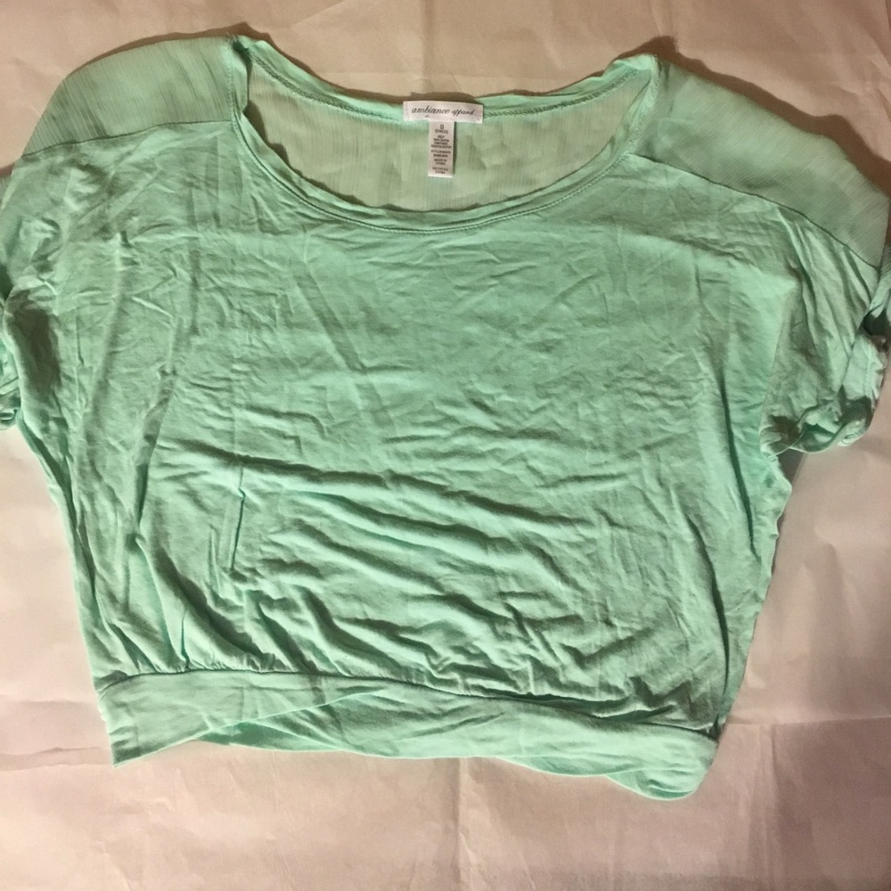 Mint green shirt