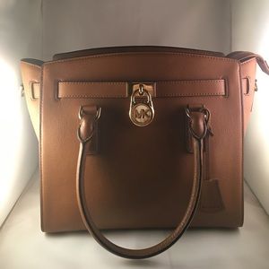 Brand new Michael Kors Hamilton leather satchel