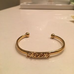 Kate Spade cheers bracelet