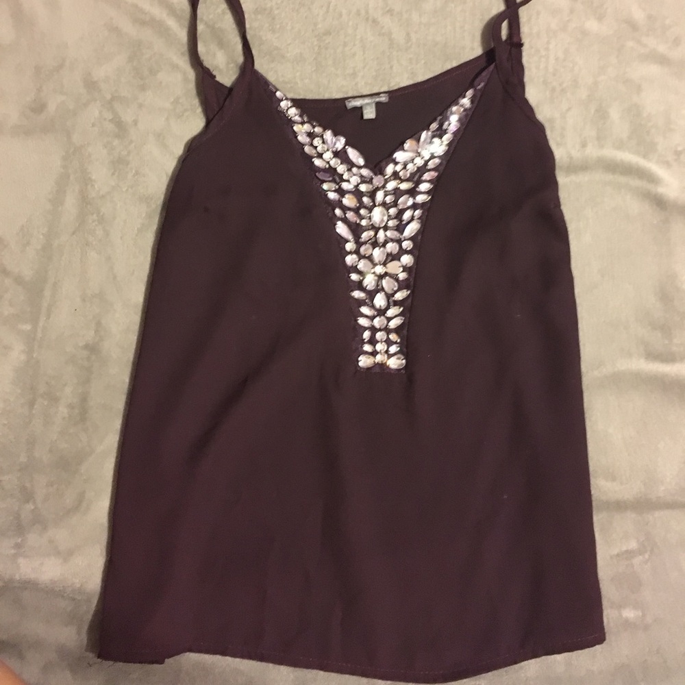 Dark purple tank top