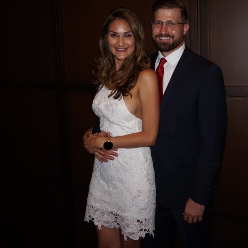 White cocktail dress