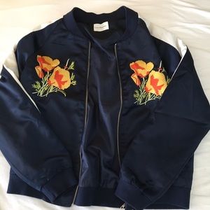 Nasty Gal satin bomber jacket