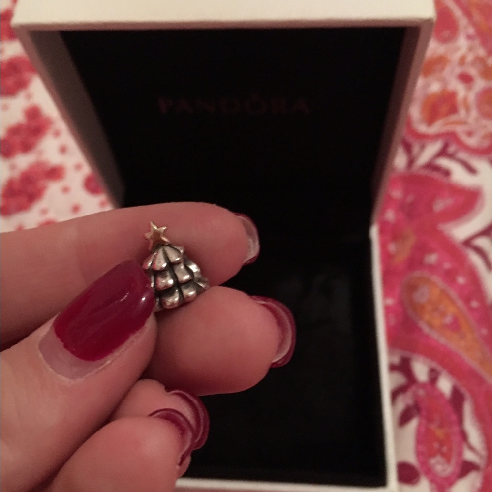 Authentic preowned pandora gold Christmas tree 🎄