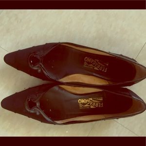 Salvatore Ferragamo Black Flats Size 38/8