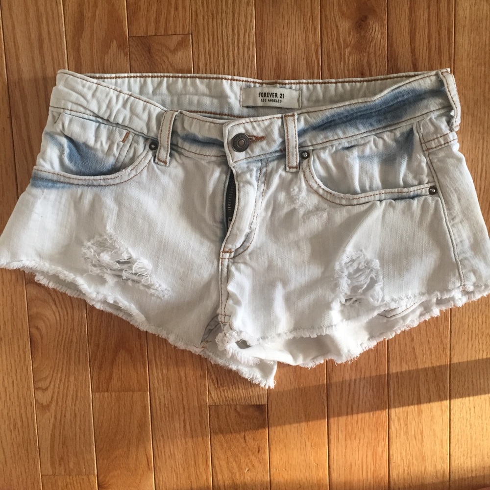 Denim shorts