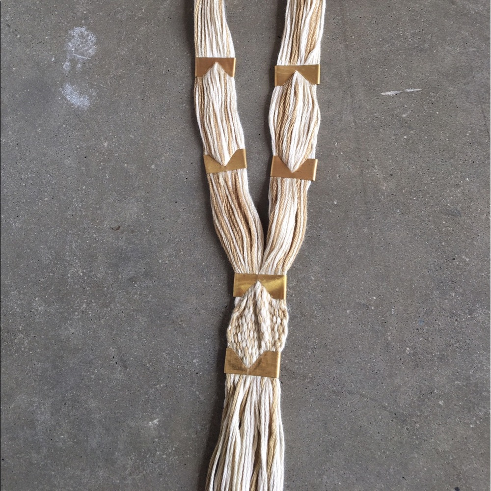 NWT. free people cream tassel necklace - Picture 5 of 6