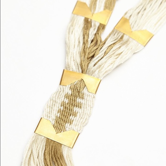 NWT. free people cream tassel necklace - Picture 3 of 6