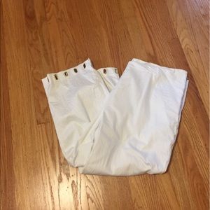 EUC Jones New York white crop pants - size 18W